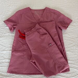 Set of pink Figs scrubs